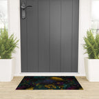 Before Midnight Blue Hour Vintage Flowers Garden Welcome Mat Gallery Image 3