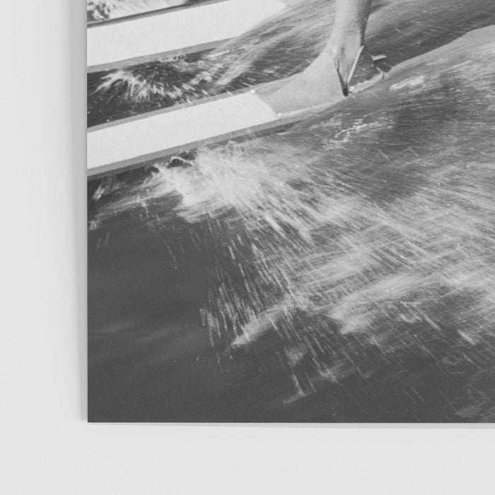 Water witches water skiing hilarious funny humorous black and white vintage photograph Poster Gallery Image 3