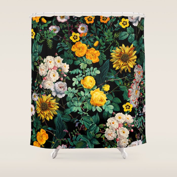 Midnight Garden XX Shower Curtain Gallery Image 1