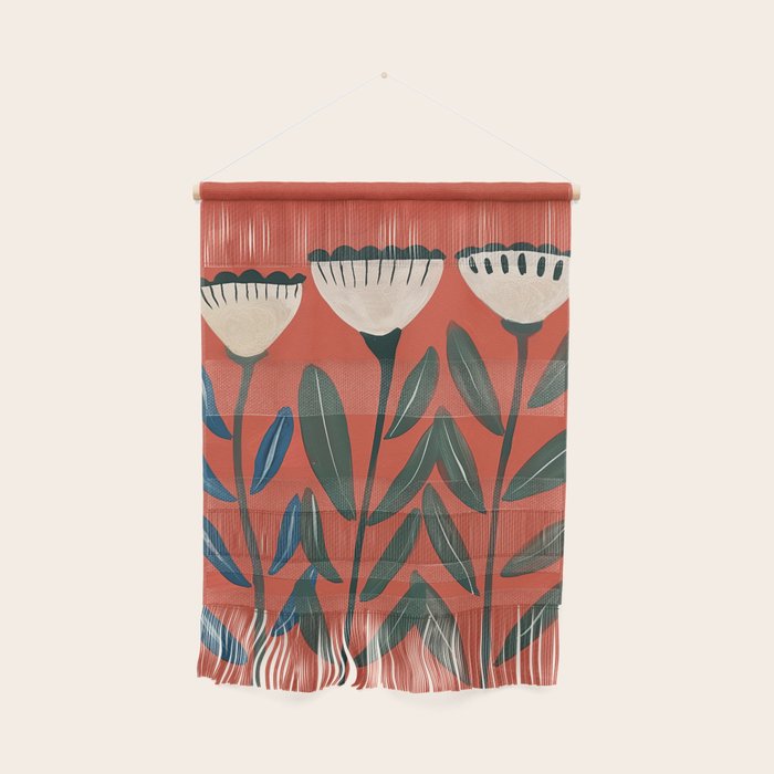 Terracotta Folk Blooms Wall Hanging Gallery Image 1