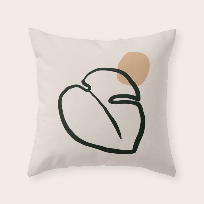 another monstera Throw Pillow Gallery Image 6