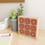 Flower Granny Square Print Mini Art Print Gallery Image 2