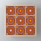Flower Granny Square Print Mini Art Print Gallery Image 1