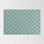 Bows & Ribbons Pattern LIV Teal Green Rug Gallery Image 2