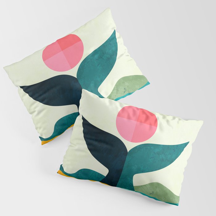mid century whale sun sea Pillow Sham Gallery Image 3