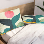 mid century whale sun sea Pillow Sham Gallery Image 2