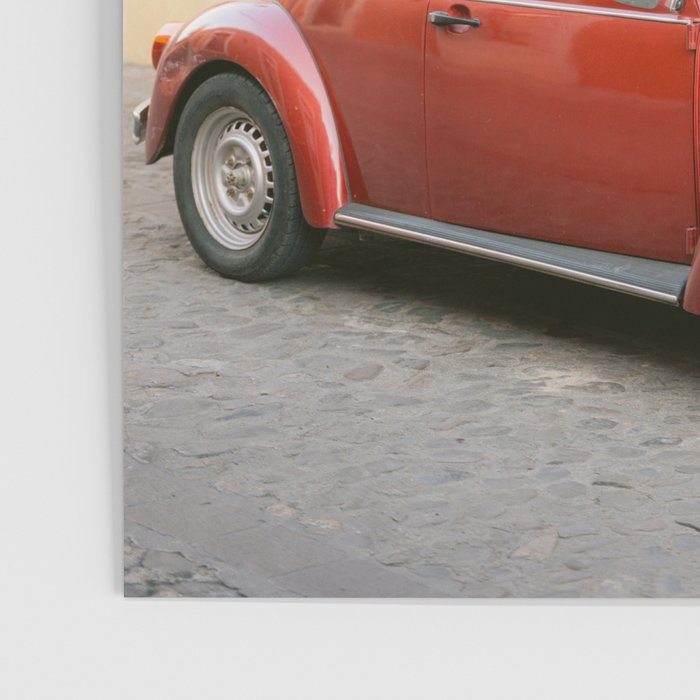 The Red Retro Car of Oaxaca Poster Gallery Image 3