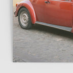 The Red Retro Car of Oaxaca Poster Gallery Image 3