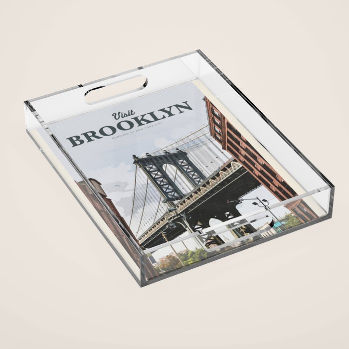 Visit Brooklyn Acrylic Tray Gallery Image 1