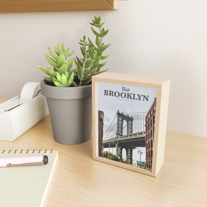 Visit Brooklyn Mini Art Print Gallery Image 2