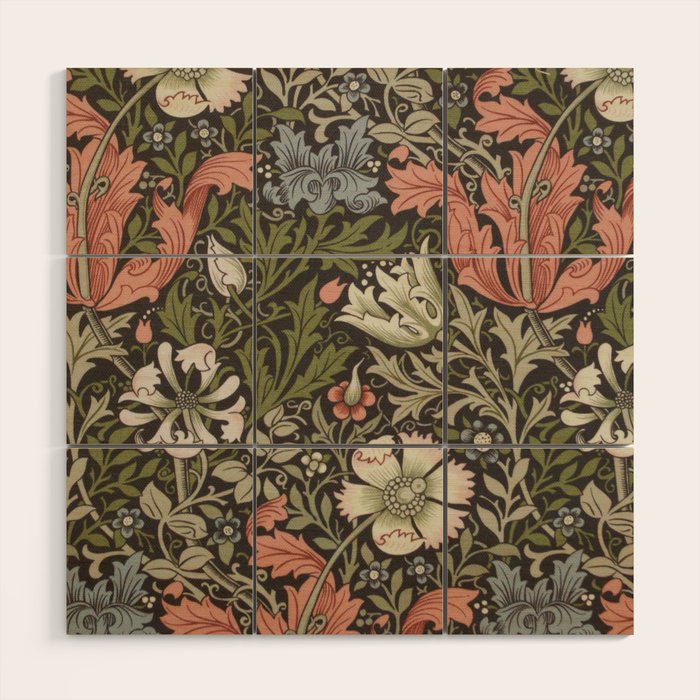William Morris Wood Wall Art Gallery Image 1