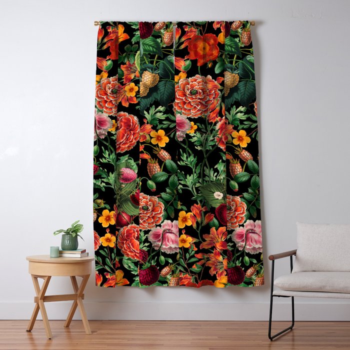 Magical Garden Night Window Curtain Gallery Image 1