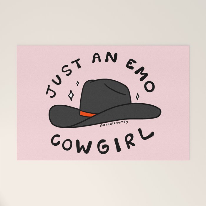 Just An Emo Cowgirl Welcome Mat Gallery Image 1
