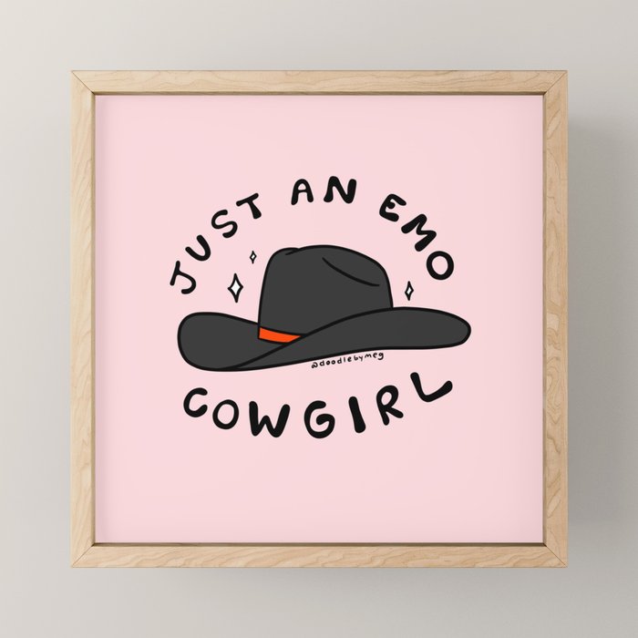 Just An Emo Cowgirl Mini Art Print Gallery Image 1