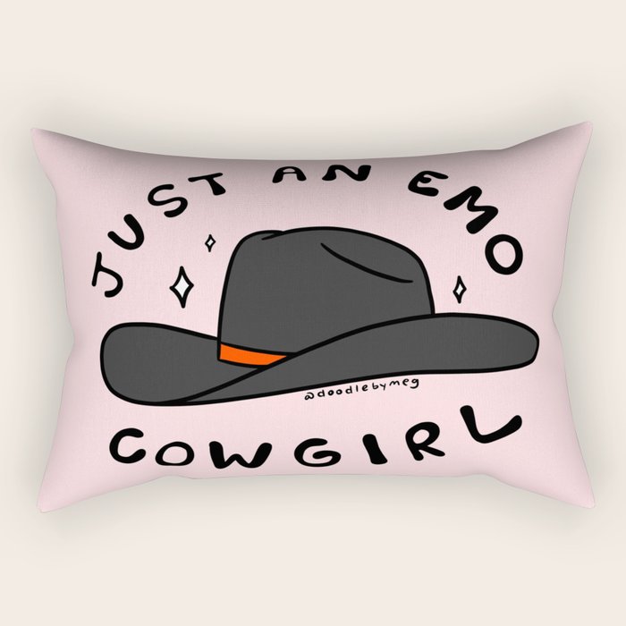 Just An Emo Cowgirl Rectangular Pillow Gallery Image 2