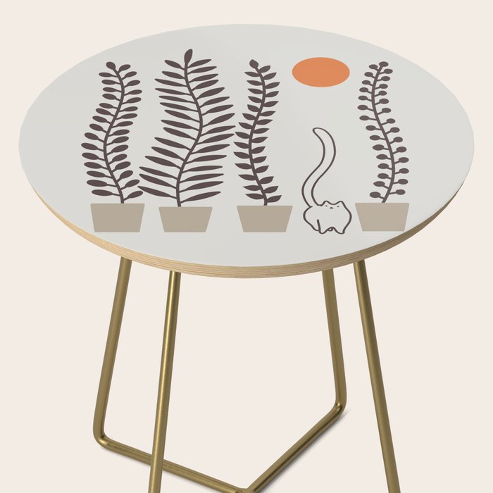 Cat and Plant 64: Dancing Tail Side Table Gallery Image 2