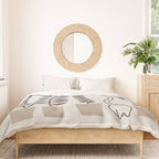Cat and Plant 64: Dancing Tail Duvet Cover Gallery Image 3