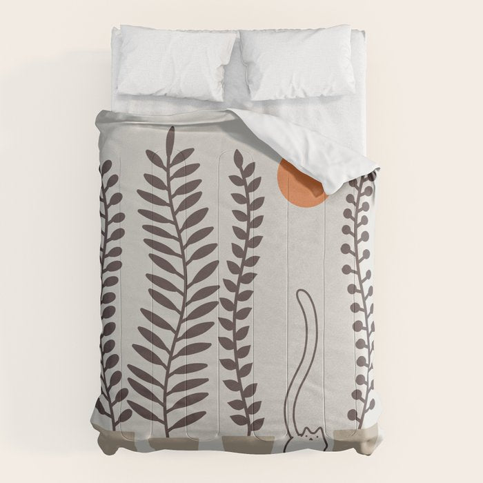 Cat and Plant 64: Dancing Tail Comforter Gallery Image 6