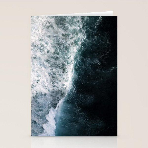 Oceanscape - White and Blue Stationery Card Gallery Image 2