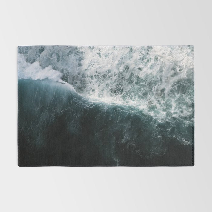 Oceanscape - White and Blue Rug Gallery Image 2