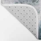 Oceanscape - White and Blue Bath Mat Gallery Image 2