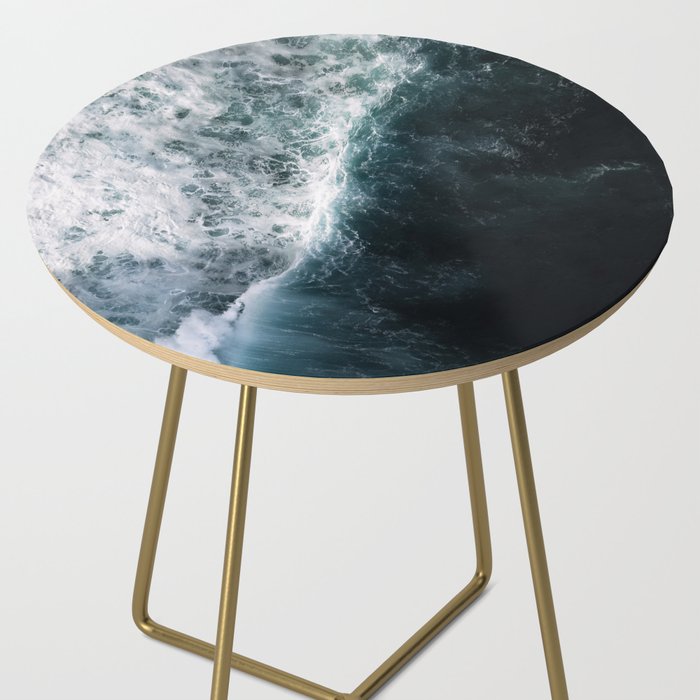 Oceanscape - White and Blue Side Table Gallery Image 2