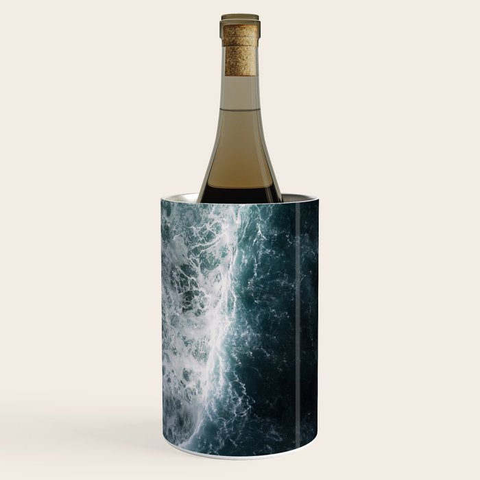 Oceanscape - White and Blue Wine Chiller Gallery Image 1