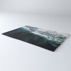 Oceanscape - White and Blue Rug Gallery Image 3