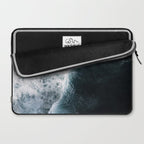 Oceanscape - White and Blue Laptop Sleeve Gallery Image 2