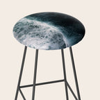 Oceanscape - White and Blue Stool Gallery Image 2