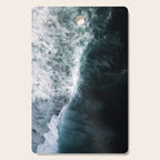 Oceanscape - White and Blue Cutting Board Gallery Image 1