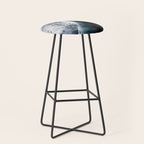 Oceanscape - White and Blue Stool Gallery Image 1