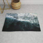 Oceanscape - White and Blue Rug Gallery Image 1