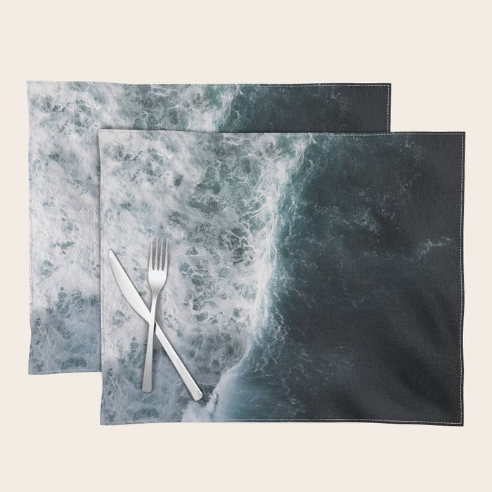 Oceanscape - White and Blue Placemat Gallery Image 1