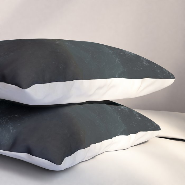 Oceanscape - White and Blue Pillow Sham Gallery Image 3