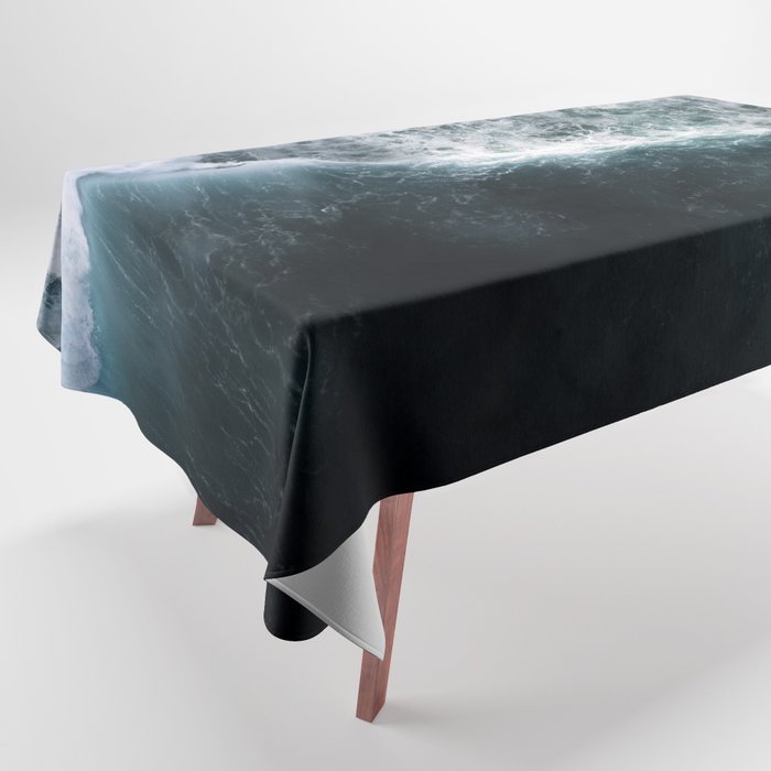 Oceanscape - White and Blue Tablecloth Gallery Image 1