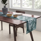 Oceanscape - White and Blue Table Runner Gallery Image 2