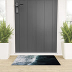 Oceanscape - White and Blue Welcome Mat Gallery Image 3