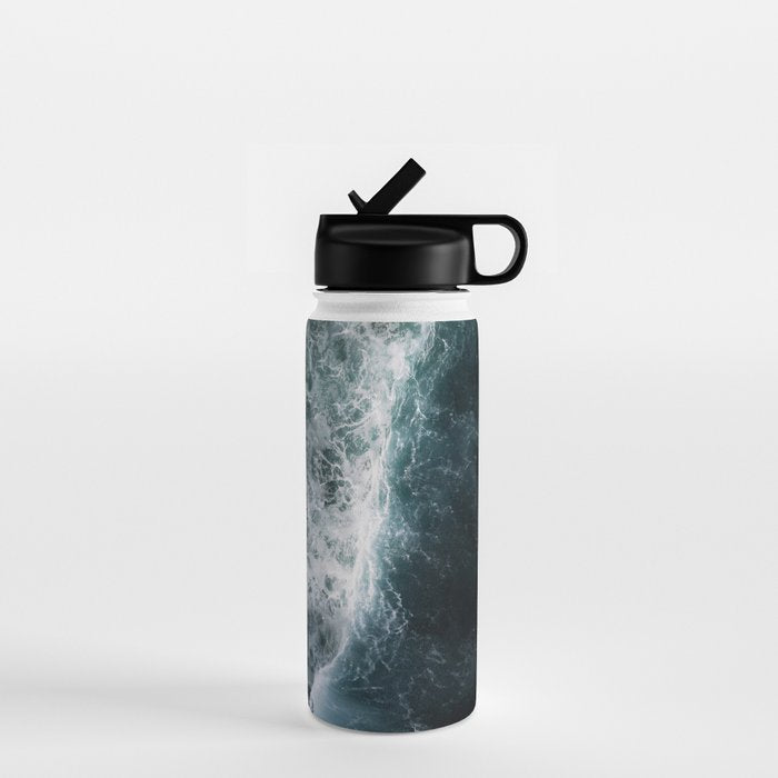 Oceanscape - White and Blue Water Bottle Gallery Image 1