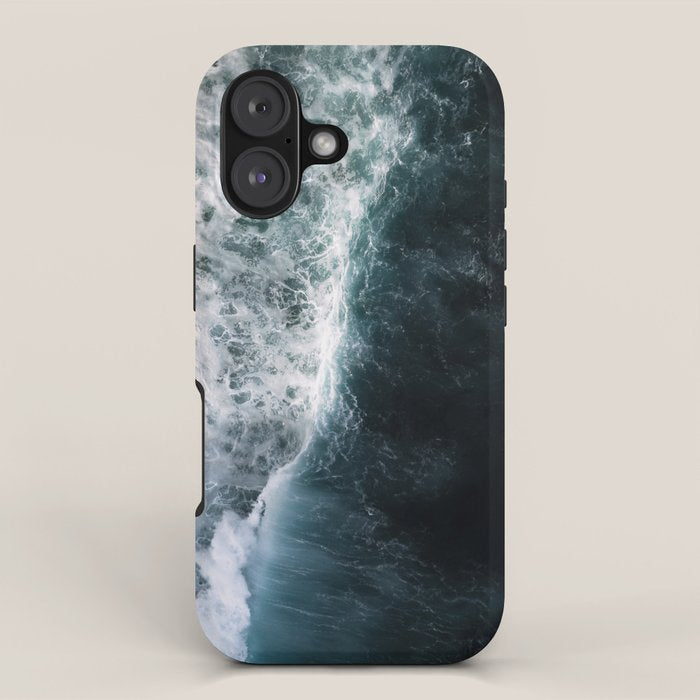 Oceanscape - White and Blue iPhone Case Gallery Image 1