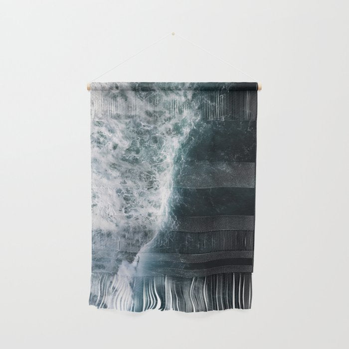 Oceanscape - White and Blue Wall Hanging Gallery Image 1