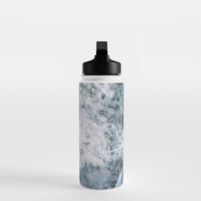 Oceanscape - White and Blue Water Bottle Gallery Image 3
