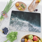 Oceanscape - White and Blue Cutting Board Gallery Image 2