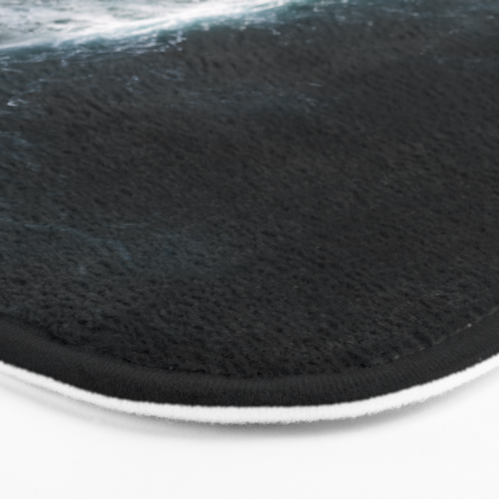 Oceanscape - White and Blue Bath Mat Gallery Image 3