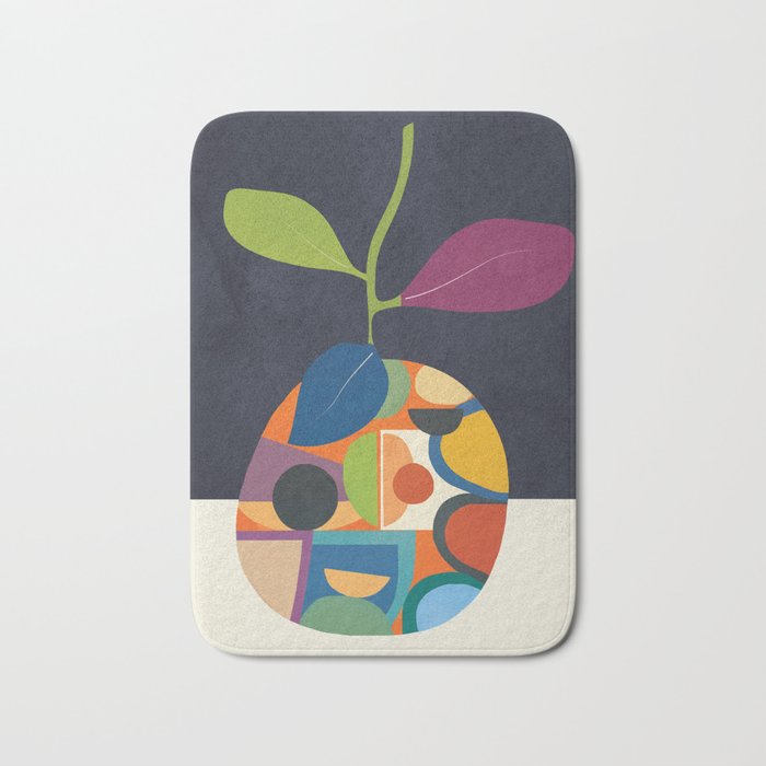 Abstract fruit shapes 01 Bath Mat Gallery Image 1