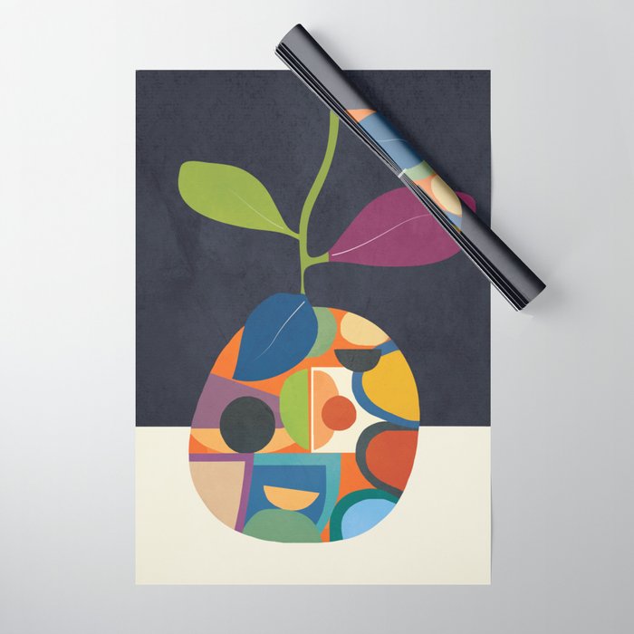 Abstract fruit shapes 01 Wrapping Paper Gallery Image 1