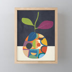 Abstract fruit shapes 01 Mini Art Print Gallery Image 1
