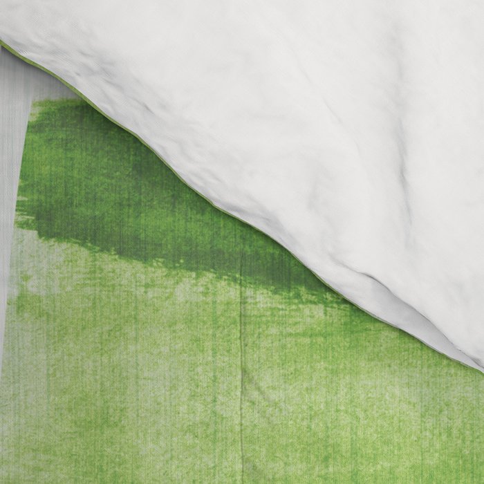 Fresh Lime Citrus Abstract Watercolor Comforter Gallery Image 4