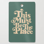 This Must Be The Place - Green & Beige Cutting Board Gallery Image 1