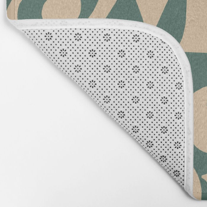 This Must Be The Place - Green & Beige Bath Mat Gallery Image 2